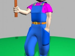 worker 3D-Modell