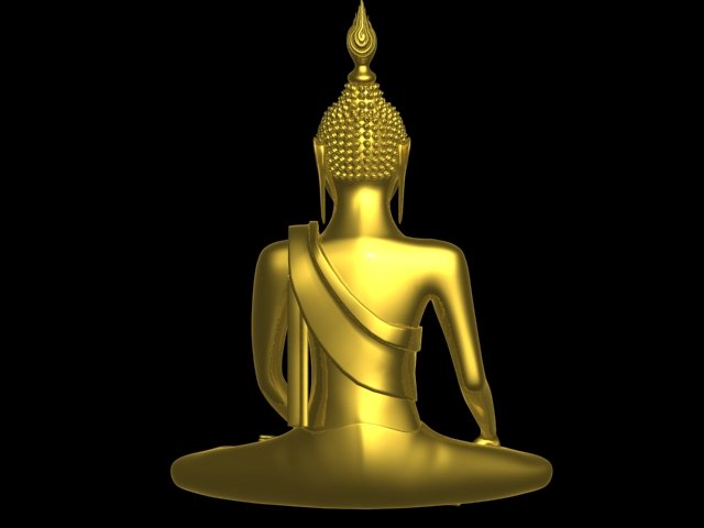buddha statue 3Dモデル .c4d .max .obj .3ds .fbx .stl .blend 