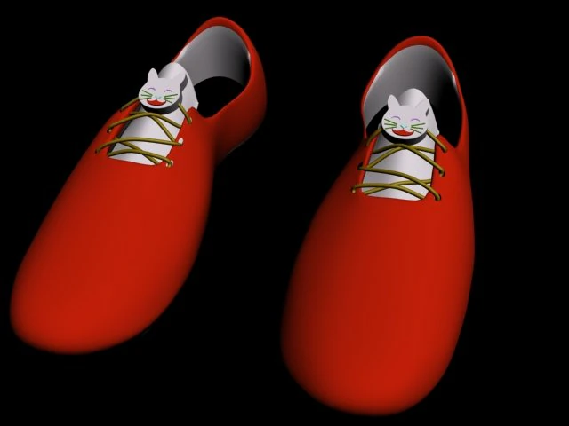 red shoe 3D Model .c4d .max .obj .3ds .fbx .stl .blend 