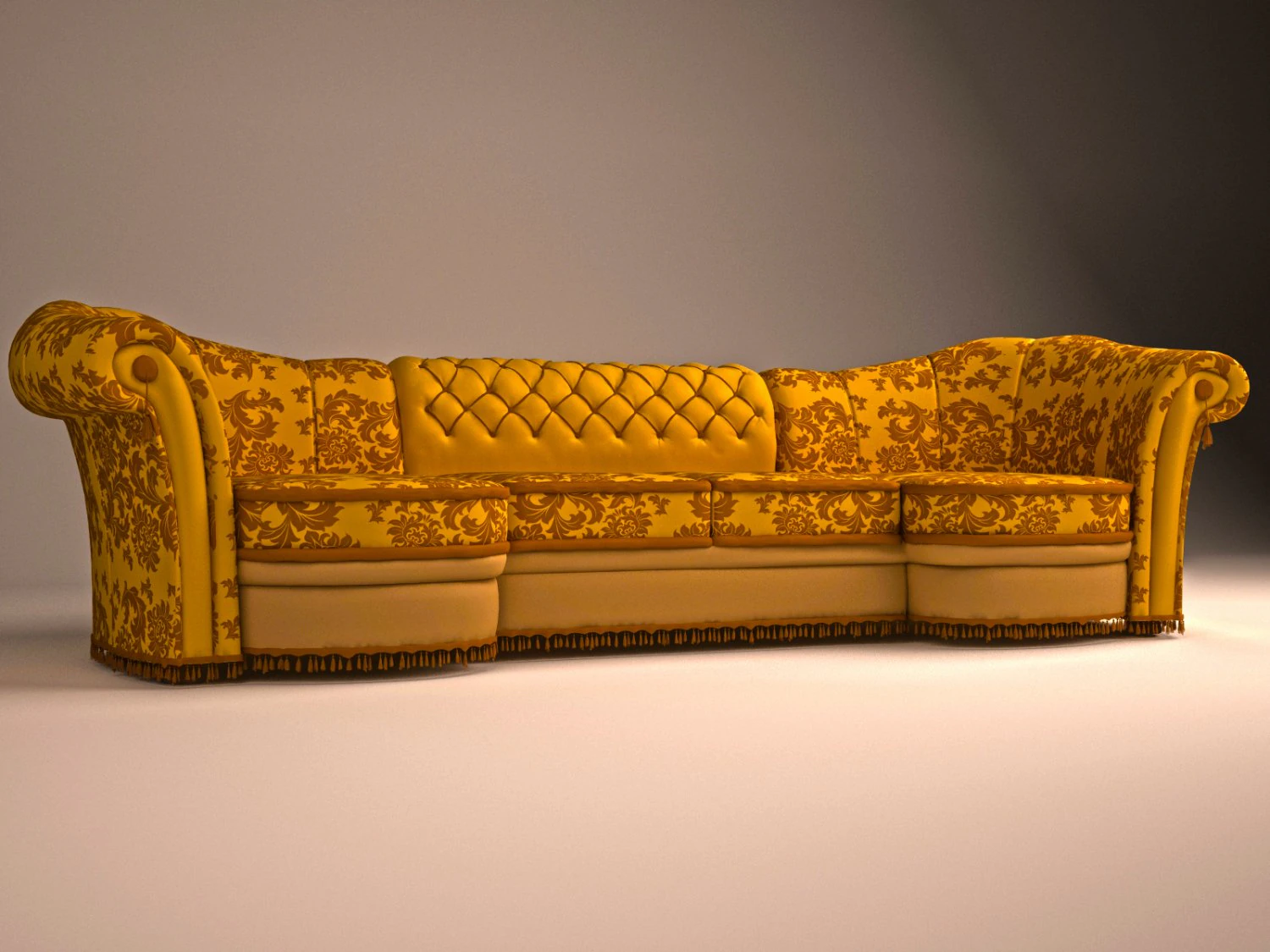 sofa classic italia 3D Model .c4d .max .obj .3ds .fbx .stl .blend 
