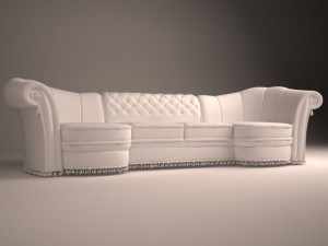 sofa classic italia 3D Model