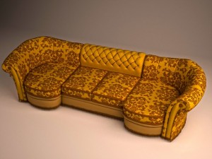 sofa classic italia 3D Model