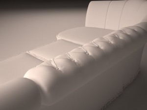 sofa classic italia 3D Model