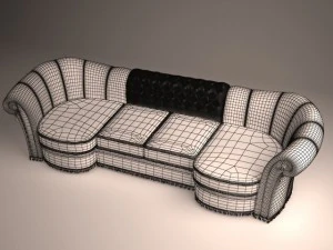 sofa classic italia 3D Model