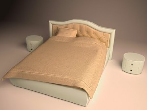bed modernist style italia 3D मॉडल