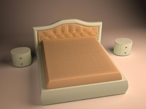 bed modernist style italia 3D मॉडल