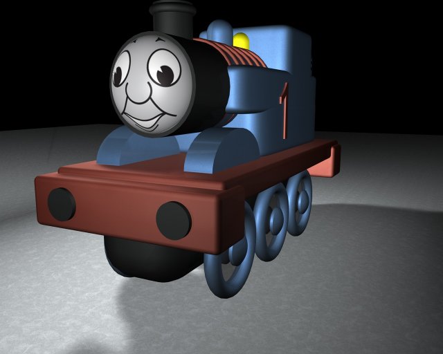 thomas 3D Model in Train 3DExport