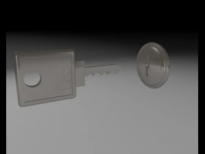 key and lock 3D Model