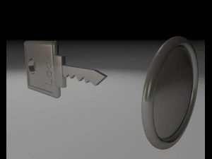 key and lock 3D Model