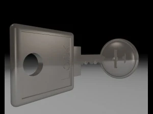 key and lock 3D Model