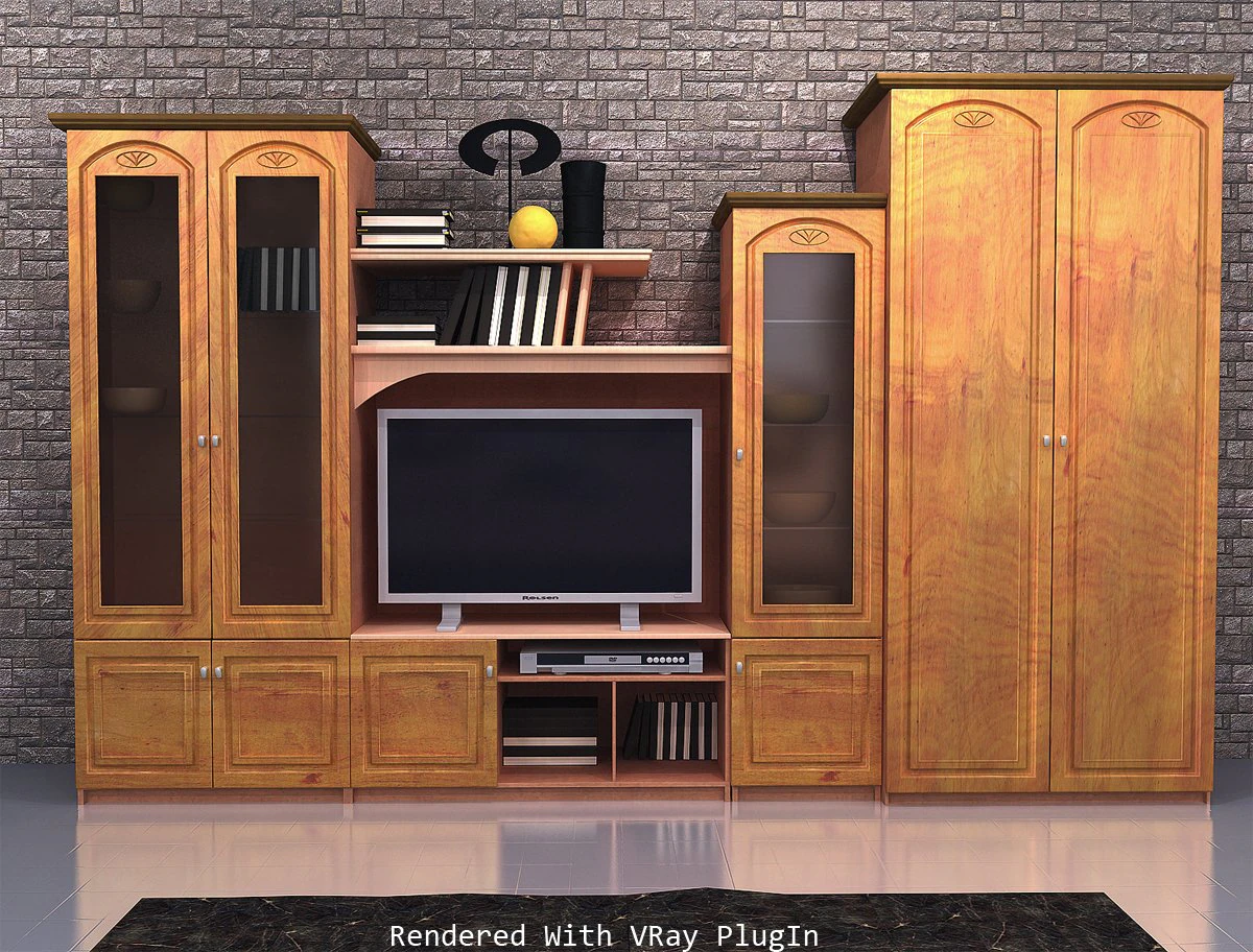 cabinet 3D Model .c4d .max .obj .3ds .fbx .stl .blend 
