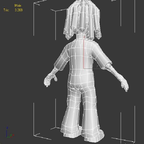 character male 3D Model .c4d .max .obj .3ds .fbx .stl .blend 