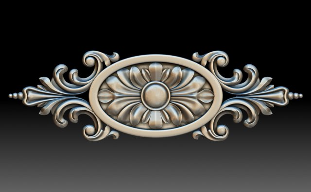 rosette carved model stl obj and fbx from cnc 3D Model .c4d .max .obj .3ds .fbx .stl .blend 
