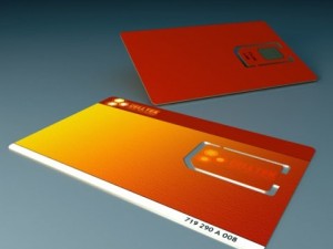 simcard and simcard with carrier Model 3D