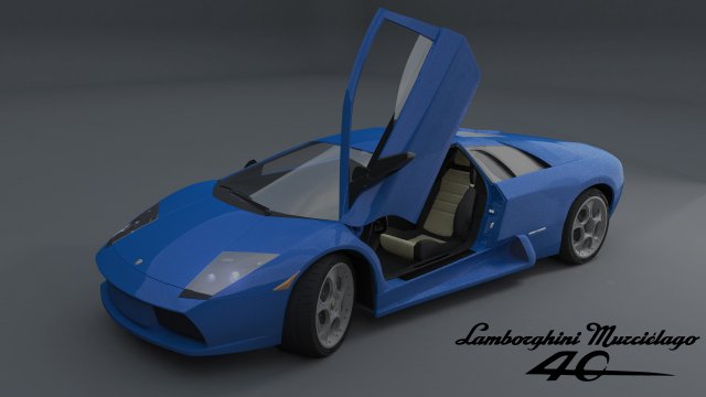 lamborghini murcielago 40th anniversary edition 3D Модель .c4d .max .obj .3ds .fbx .stl .blend 
