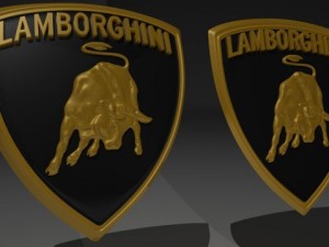lamborghini emblem badge Modèle 3D