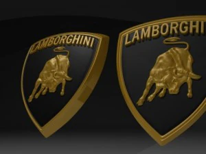 lamborghini emblem badge 3D Model