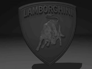 lamborghini emblem badge 3D Model