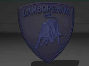 lamborghini emblem badge 3D Model