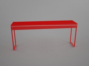 ikea besta burbs desk Modello 3D