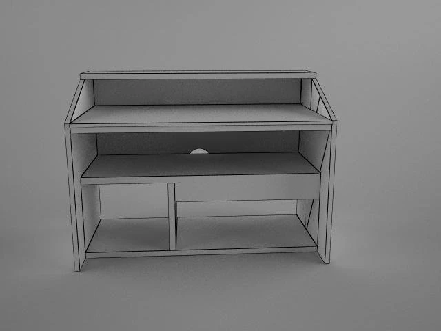 ikea goliat computer desk 3D Model .c4d .max .obj .3ds .fbx .stl .blend