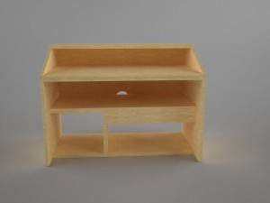 ikea goliat computer desk 3D मॉडल