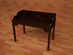 ikea gustav desk 3D मॉडल