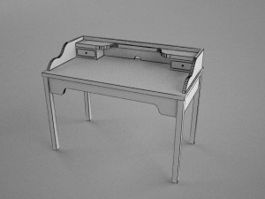 ikea gustav desk 3D मॉडल