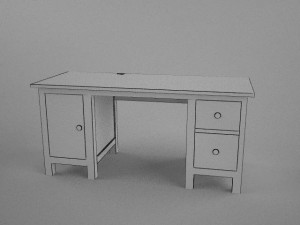 ikea hemnes desk 3D Model