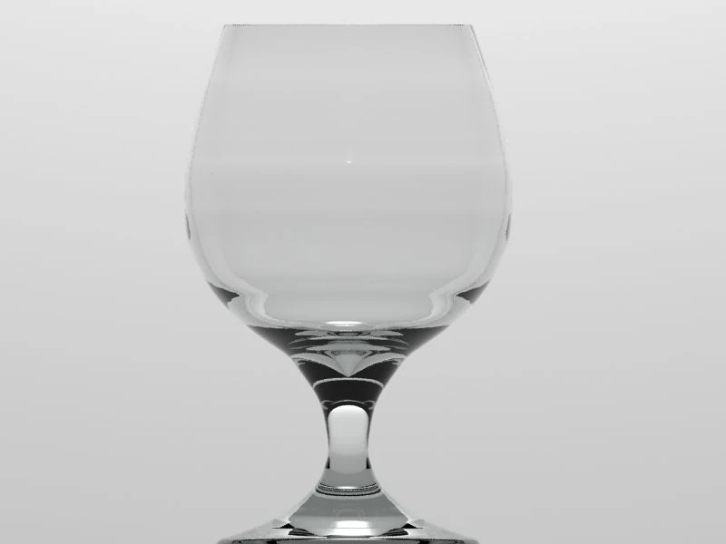 brandy glass 3D Model .c4d .max .obj .3ds .fbx .stl .blend 
