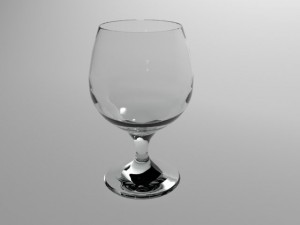 brandy glass 3D मॉडल