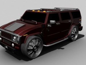 hummerh2 Modello 3D