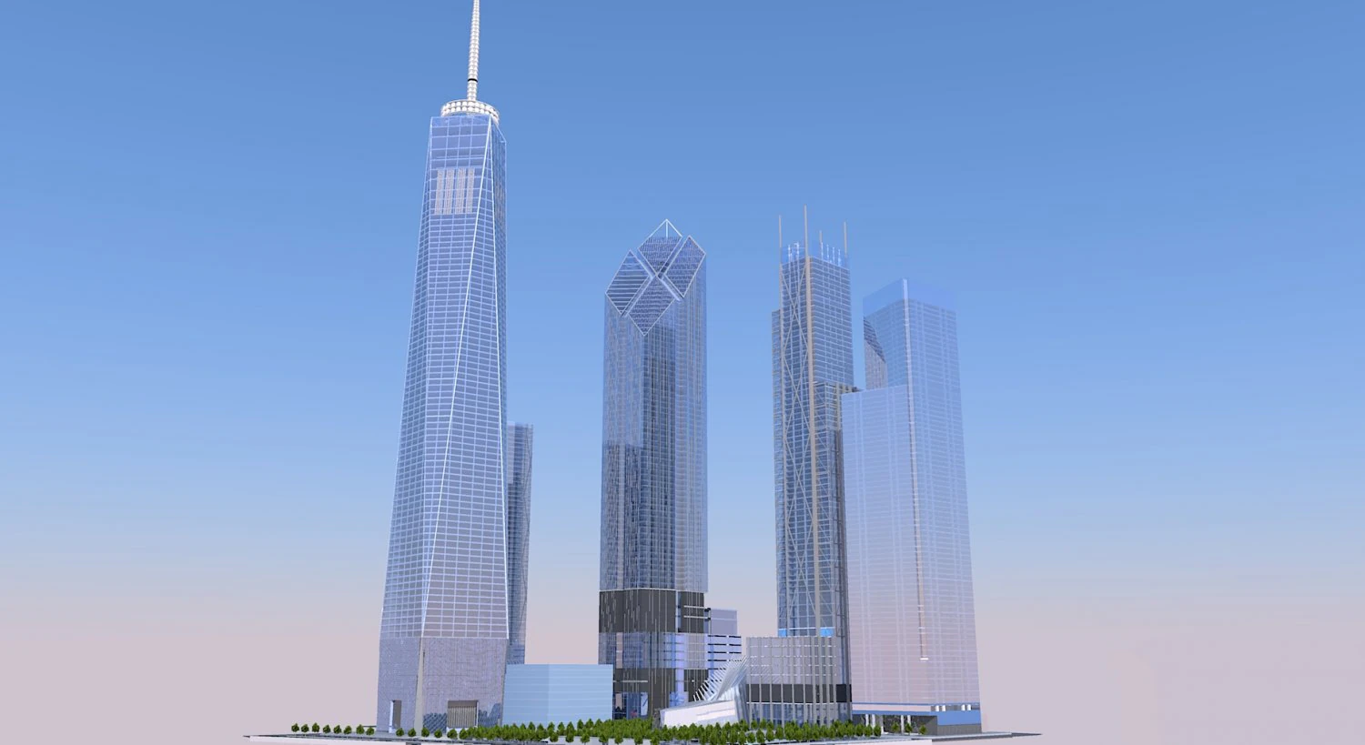 new world trade center 3D Model .c4d .max .obj .3ds .fbx .stl .blend