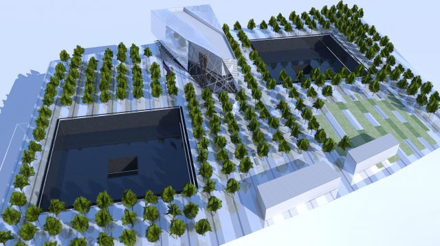 national september 11th memorial Modelo 3D .c4d .max .obj .3ds .fbx .stl .blend 
