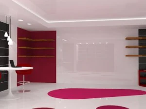 minimalist living room 3D Model