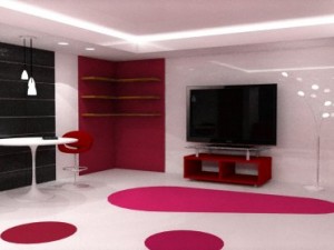 minimalist living room 3Dモデル