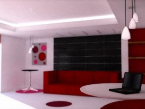 minimalist living room 3Dモデル
