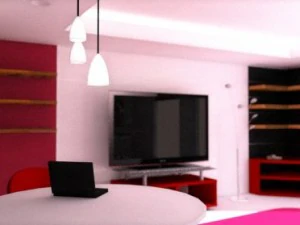 minimalist living room 3D Model