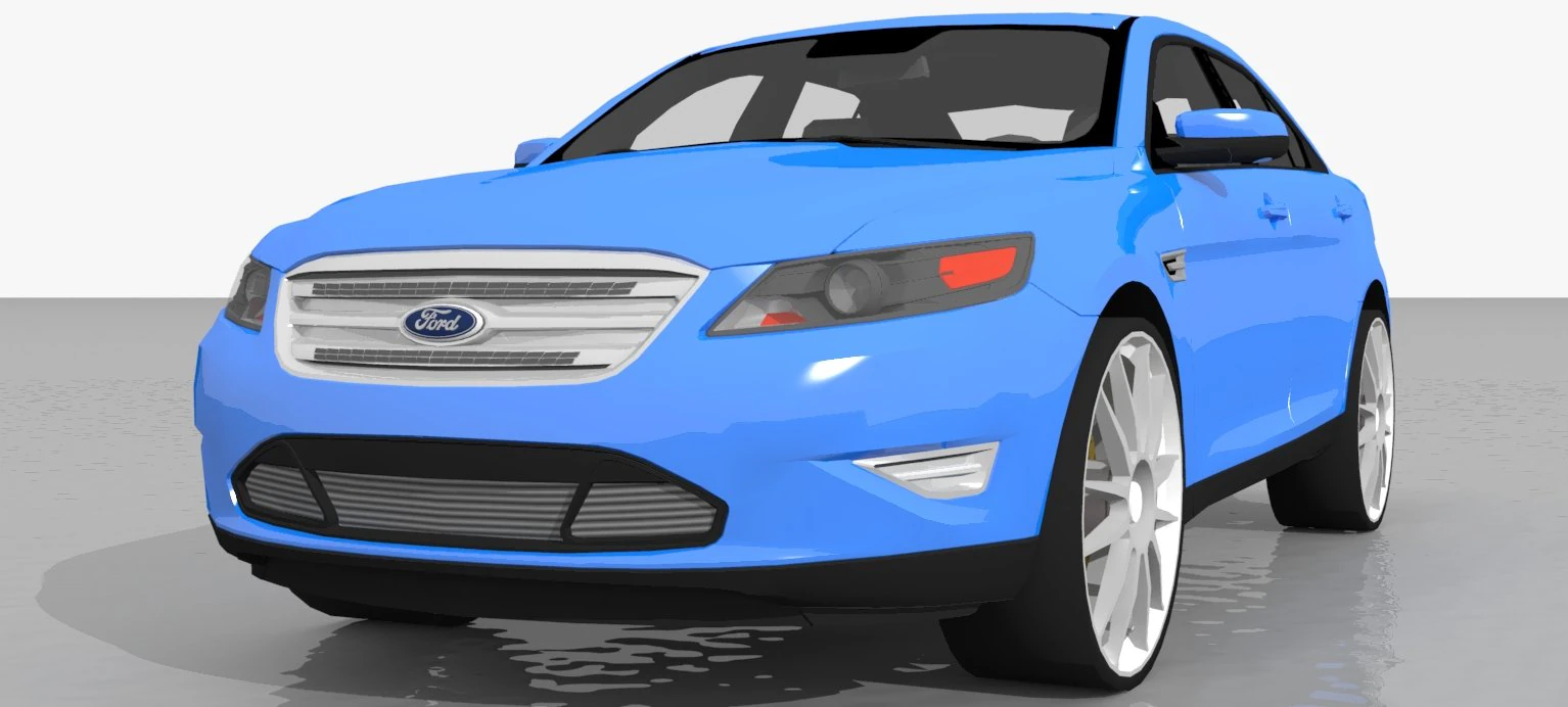 2012 ford taurus 3D Model .c4d .max .obj .3ds .fbx .stl .blend