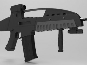 xm8 assault rifle high poly 3Dモデル