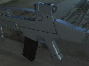 xm8 assault rifle high poly Modèle 3D