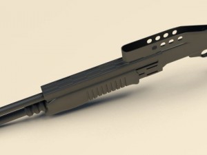 spas12 shotgun Modelo 3D