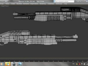 spas12 shotgun 3D Model