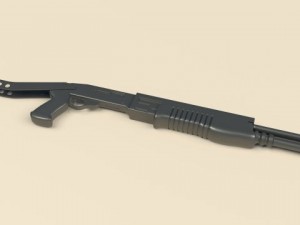 spas12 shotgun Modelo 3D