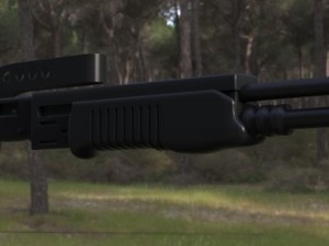spas12 shotgun Modelo 3D