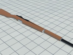 m1 garand rifle 3D 模型
