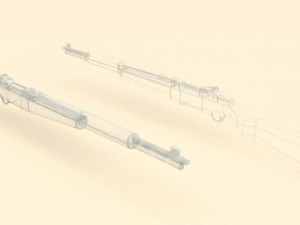 m1 garand rifle 3D 모델