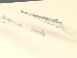m1 garand rifle 3D 모델