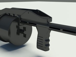 striker shotgun 3D Model