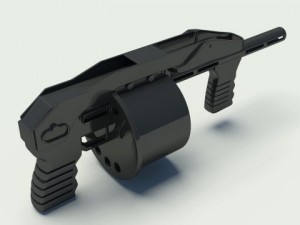 striker shotgun Modèle 3D